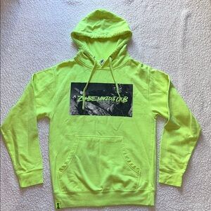 Zombie Makeout Club Neon Green Hoodie